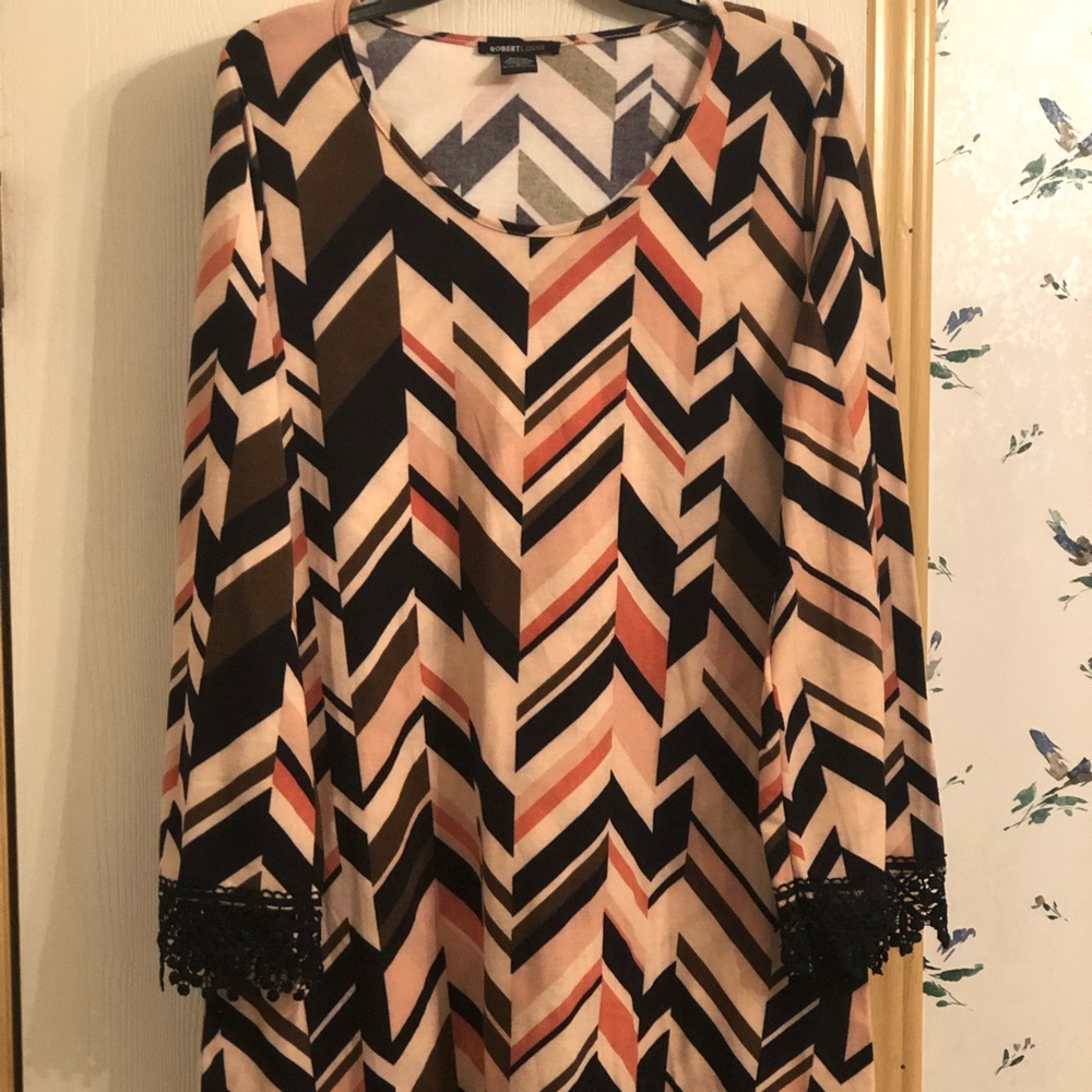 Peach mid-length dress